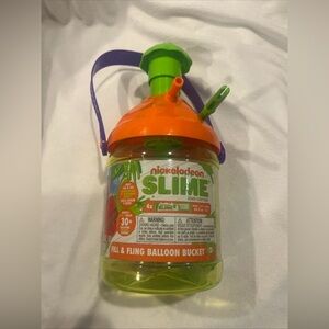Nickelodeon Slime Fill And Fling Balloon Bucket Makes 30 Water Balloon Each Pkt